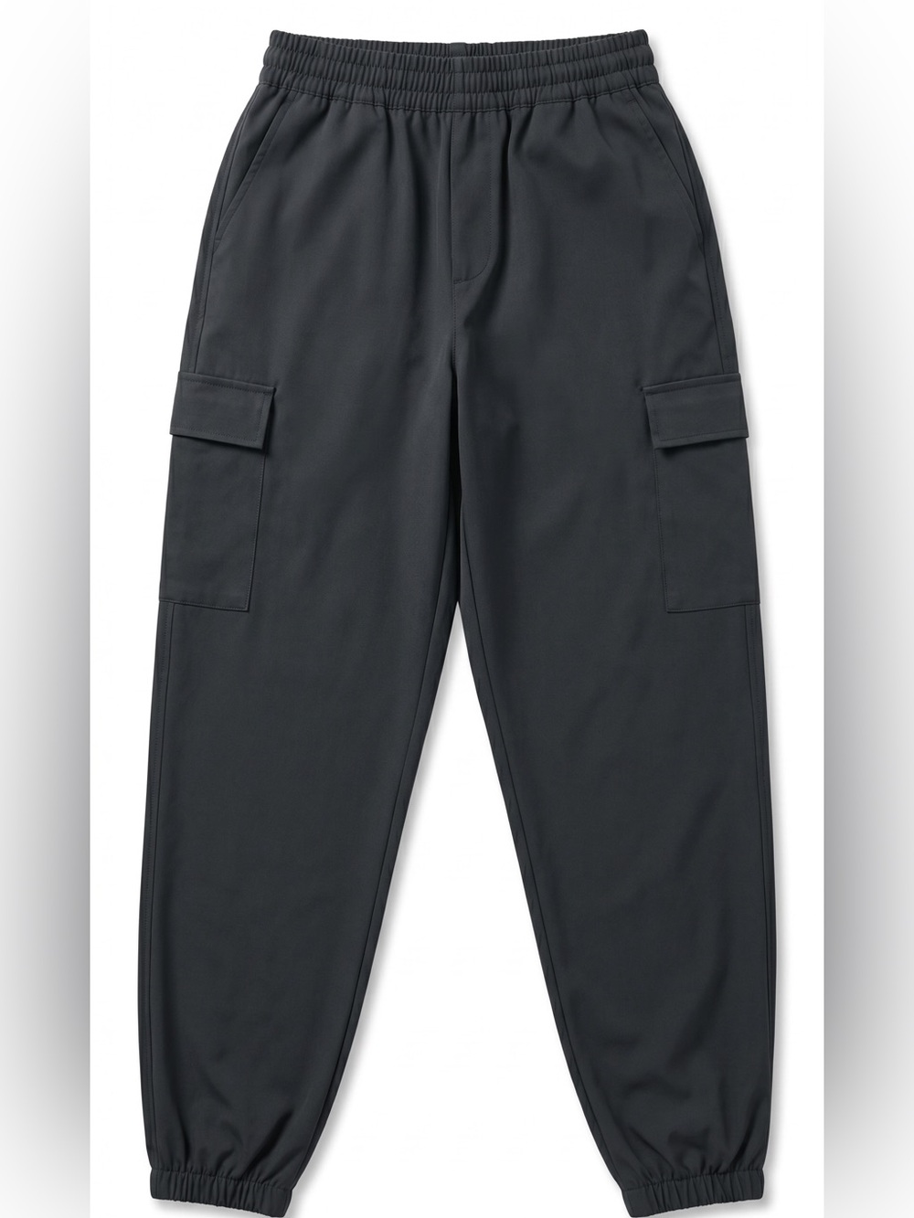 Nike Black Cargo Jogger Pants Women’s Medium Elastic Waist Drawstring Utility - Picture 3 of 3